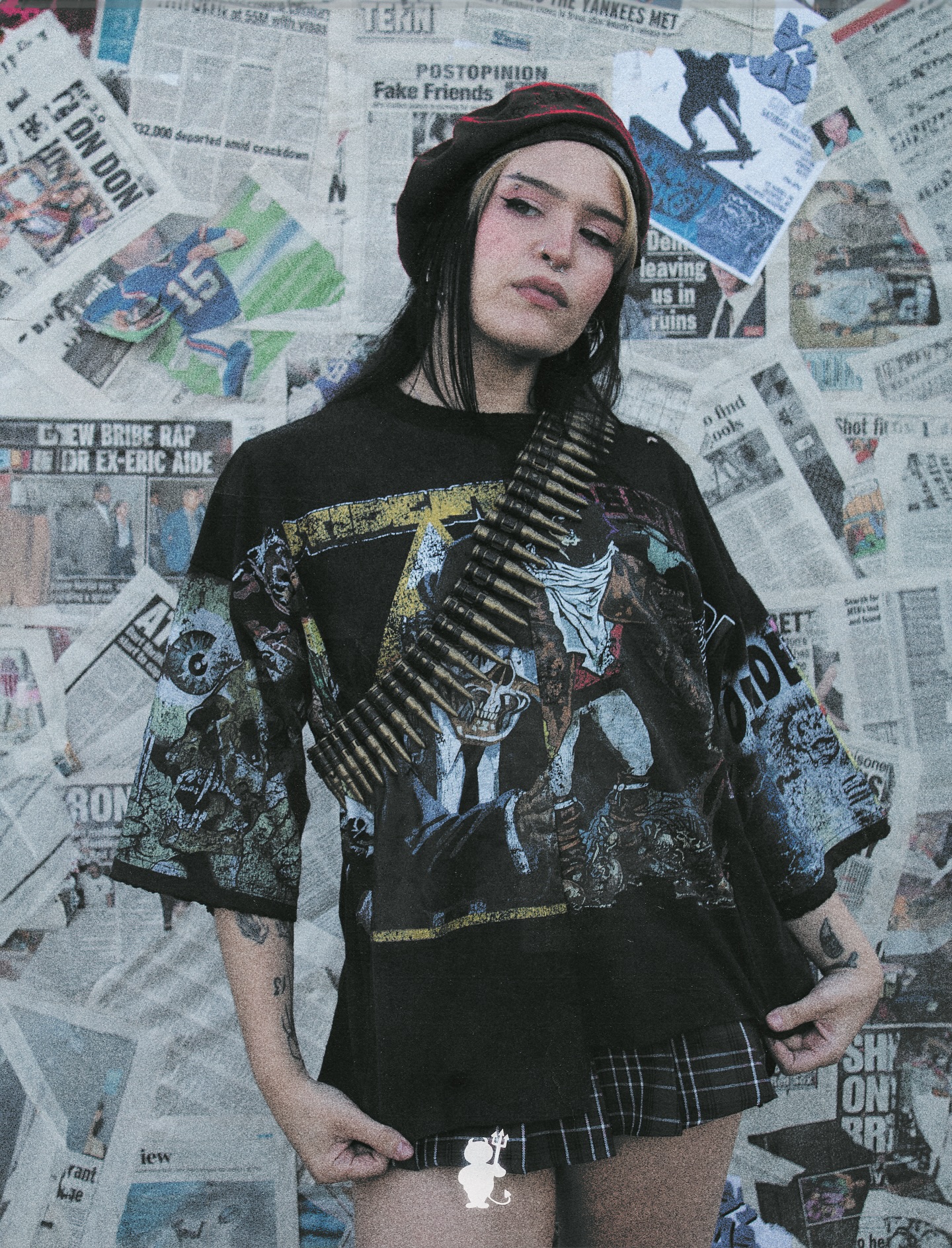 Zombie Graphic Oversized Tee